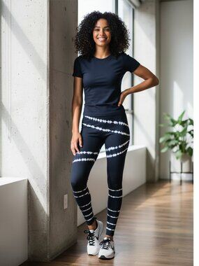 The Upside Tie Dye Long John Pant NWT Navy Small